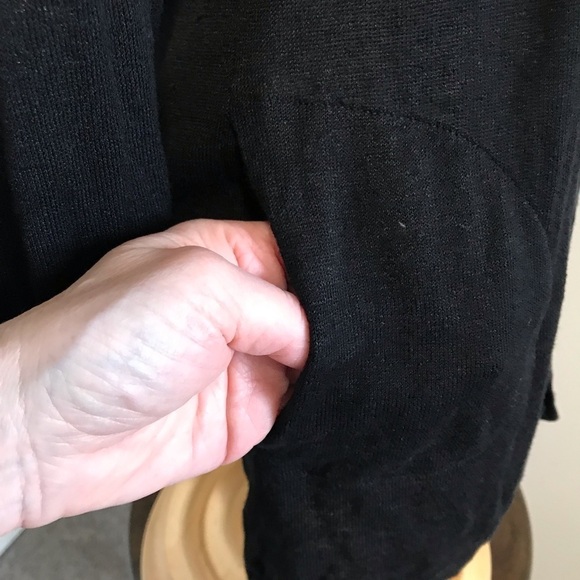 Trina Turk Long Cardigan/dress /  Size Small Black Linen blend - Picture 4 of 9